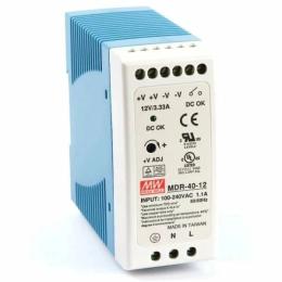Перетворювач напруги Mean Well MDR-40-12 12В 3.33А