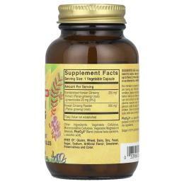 Трави Solgar Корінь Женьшеню (Екстракт), Korean Ginseng Root Extract, 60 капсул (SOL-04138)