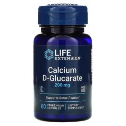 Вітамінно-мінеральний комплекс Life Extension D-глюкарат кальцію, 200 мг, Calcium D-Glucarate, 60 вегетаріанських (LEX-16516)