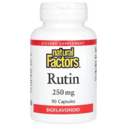 Вітамінно-мінеральний комплекс Natural Factors Рутин, 250 мг, Rutin, 90 капсул (NFS-01391)