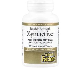 Вітамінно-мінеральний комплекс Natural Factors Ферменти подвійної концентрації, Zymactive, Double Strength, 30 табле (NFS-01752)