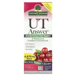 Вітамінно-мінеральний комплекс Natures Answer D-манноза з журавлиною, 4870 мг, D-Mannose &amp; Cranberry Concentrate, 120 мл (NTA-26370)