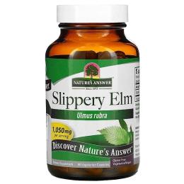 Вітамінно-мінеральний комплекс Natures Answer Слизький вяз, 1050 мг, Slippery Elm, 90 вегетаріанських капсул (NTA-16334)