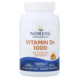 Вітамінно-мінеральний комплекс Nordic Naturals Вітамін D3, 25 мкг (1000 МО), смак апельсину, Vitamin D3, 120 міні до (NOR-01600)