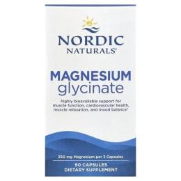 Вітамінно-мінеральний комплекс Nordic Naturals Магній гліцинат, 250 мг на порцію, Magnesium Glycinate, 90 капсул (NOR-01527)