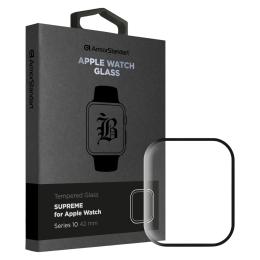 Захисне скло для смарт-годинника ArmorStandart Supreme Black Icon для Apple Watch Series 10 42 mm (ARM81456)