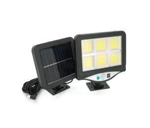 Ліхтар-прожектор Voltronic BK-128-4 Black з сонячною панеллю