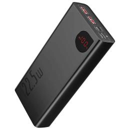 Зовнішній портативний акумулятор Baseus Adaman Metal 20000mAh Black 22.5W (PPAD000101)