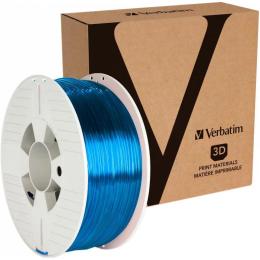 Пластик для 3D-принтера Verbatim (55064) PETG 2.85mm Transparent Blue 1кг