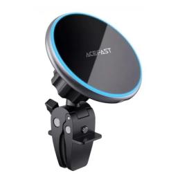 Тримач в авто Acefast D3 Silver з бездротовим ЗП 15W