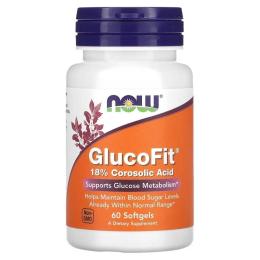 Вітамінно-мінеральний комплекс Now Foods Глюкофіт, контроль цукру, GlucoFit, 60 гелевих капсул (NF3095)