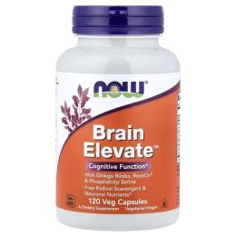 Вітамінно-мінеральний комплекс Now Foods Комплекс для підтримки Мозку, Brain Elevate, 120 Вегетаріанськ (NF3304)