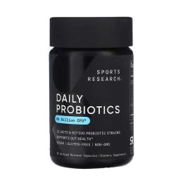 Пробіотик Sports Research Daily Probiotics with Prebiotics 60 Billion CFU - 30 veggie capsules (2023-10-6179)