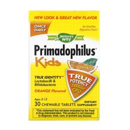 Пробіотик Natures Way Kids Primadophilus - 30 tabs Orange (2023-10-2175)