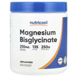 Вітамінно-мінеральний комплекс Nutricost Магній бісгліцинат  без смаку  Magnesium Bisglycinate  250 гр (NCS57348)