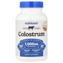 Вітамінно-мінеральний комплекс Nutricost Молозиво  1000 мг  Colostrum  120 капсул (NCS57303)