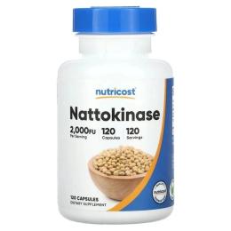 Вітамінно-мінеральний комплекс Nutricost Наттокіназа  100 мг  Наттокіназа  120 капсул (NCS67337)