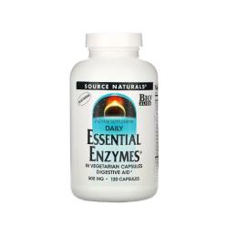 Пробіотики Source Naturals Daily Essential Enzymes 500 мг 120 капсул (SN1302)