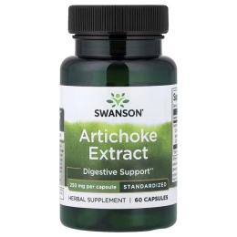 Вітамінно-мінеральний комплекс Swanson Артишок, 250 мг, Artichoke Extract, 60 капсул (SWV14077)