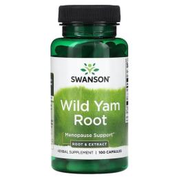 Вітамінно-мінеральний комплекс Swanson Дикий Ямс, Wild Yam Root, 100 капсул (SWV14152)
