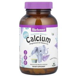 Мінерали Bluebonnet Nutrition Кальцій Магній &amp; Вітамін D3 для Дітей, Rainforest Animalz, С (BLB-00196)