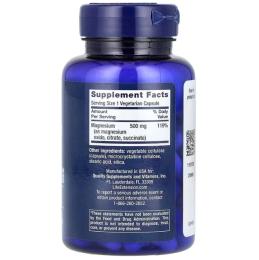 Мінерали Life Extension Магній, Magnesium, 500 мг, 100 вегетаріанських капсул (LEX-14591)
