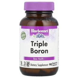 Мінерали Bluebonnet Nutrition Потрійний бор 3мг, Triple Boron, 90 вегетаріанських капсул (BLB-00685)