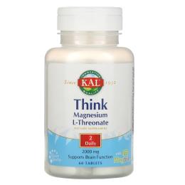 Вітамінно-мінеральний комплекс KAL Think Magnesium L-Threonate, 60 таблеток (CAL-27193)