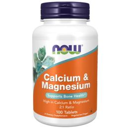 Мінерали Now Foods Кальцій і Магній, Calcium &amp; Magnesium 2: 1 Ratio, 100 таблет (NF1270)
