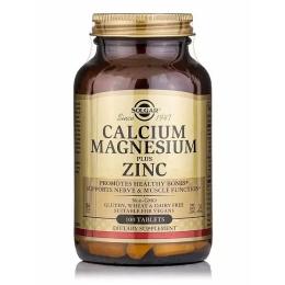Мінерали Solgar Кальцій Магній і Цинк, Calcium Magnesium Plus Zinc, 100 табл (SOL00520)