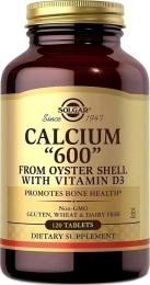 Мінерали Solgar Кальцій з черепашки устриці з вітаміном D3, 600 мг, Calcium from O (SOL00416)