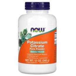 Мінерали Now Foods Цитрат Калію, Potassium Citrate Pure Powder, Now Foods, 340 гр (NOW-01446)