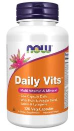 Мультивітамін Now Foods Мультивітаміни, Daily Vits, Multi Vitamin &amp; Mineral, 120 кап (NOW-03776)