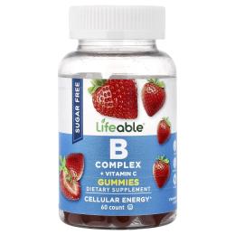 Вітаміни та мінерали Lifeable B Complex + Vitamin C Kids Sugar Free - 60 gummies (2023-10-7293)