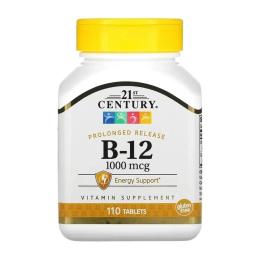 Вітамінно-мінеральний комплекс 21st Century B-12 1000 mcg - 110 tabs (2023-10-7055)