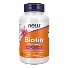 Вітаміни та мінерали Now Foods BIOTIN 5000mcg - 120 vcaps (100-27-3430014-20)