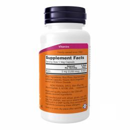 Вітаміни та мінерали Now Foods BIOTIN 5000mcg - 60 vcaps (2022-10-0566)