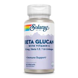 Вітамінно-мінеральний комплекс Solaray Beta Glucan with Vitamin C 10mg - 60 vcaps (2023-10-3008)
