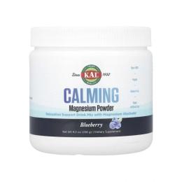 Вітамінно-мінеральний комплекс KAL CALMING Magnesium Powder - 256g Blueberry (2023-10-7028)