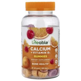 Вітаміни та мінерали Lifeable Calcium + Vitamin D Adult - 60 gummies (2023-10-7268)