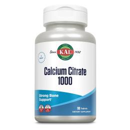 Вітамінно-мінеральний комплекс KAL Calcium Citrate 1000mg - 90 tabs (2023-10-2160)