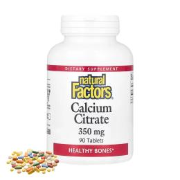 Вітаміни та мінерали Natural Factors Calcium Citrate 350mg - 90 tabs (2023-10-5742)