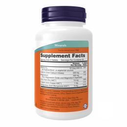Вітаміни та мінерали Now Foods Calcium Citrate W/Min - 100 tabs (2022-10-0020)