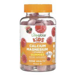 Вітаміни та мінерали Lifeable Calcium Magnesium + Vitamin D Kids - 90 gummies (2023-10-7271)