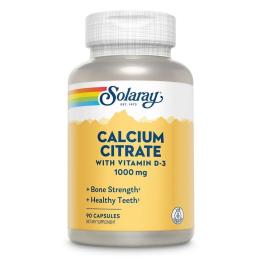 Вітамінно-мінеральний комплекс Solaray Calcium w/ D3 Citrate 1000mg - 90 caps (2022-10-2445)