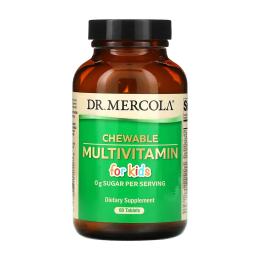 Вітаміни та мінерали Dr. Mercola Chewable Multivitamin for Kids - 60 tabs (2023-10-5543)