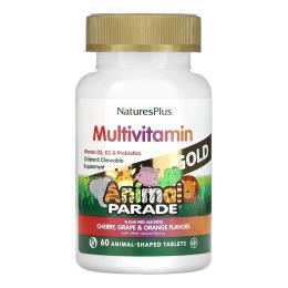 Вітамінно-мінеральний комплекс  Natures Plus Childrens Gold Multivitamin - 60 tabs Assorted (2022-10-2846)