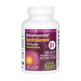 Вітаміни та мінерали Natural Factors BioCoenzymated Benfotiamine - 30 caps (2023-10-6703)