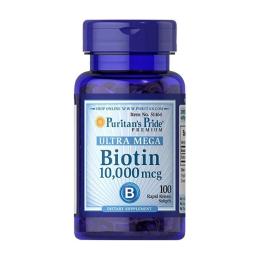 Вітаміни та мінерали Puritans Pride Biotin 10000mcg - 100caps (100-50-4681582-20)