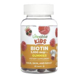 Вітаміни та мінерали Lifeable Biotin 5,000 mcg Kids - 60 gummies (2023-10-7265)